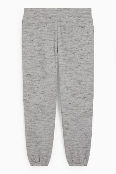 Hommes - Pantalon de jogging - gris clair chiné