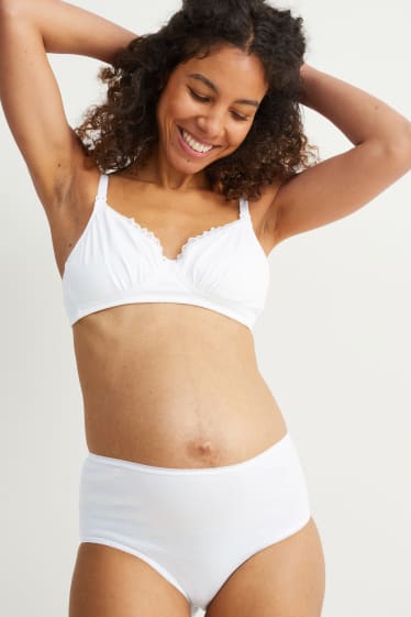 Women - Multipack of 3 - maternity briefs - white