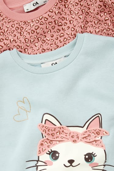 Kinder Mädchen - Multipack 2er - Sweatshirt - mintgrün