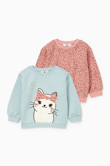 Kinder Mädchen - Multipack 2er - Sweatshirt - mintgrün