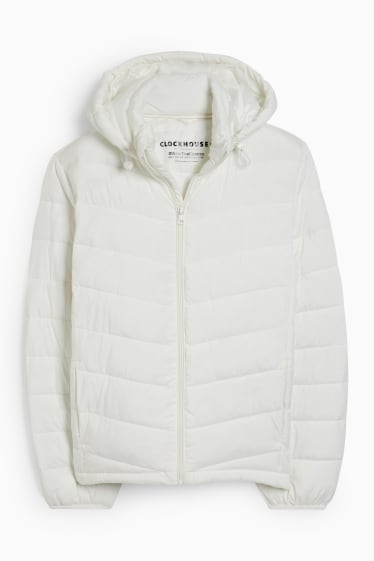 Teens & young adults - CLOCKHOUSE - quilted jacket with hood - cremewhite