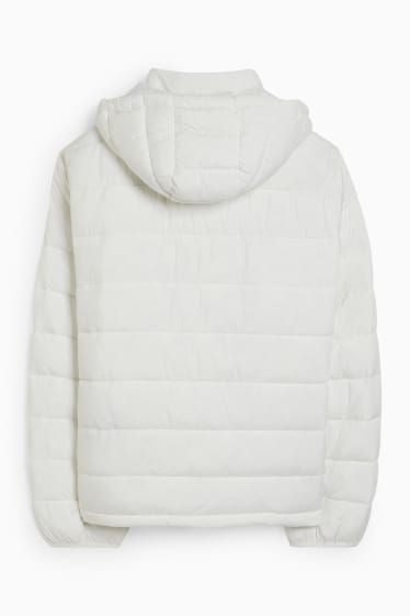 Ragazzi e giovani - CLOCKHOUSE - giacca trapuntata con cappuccio - bianco crema