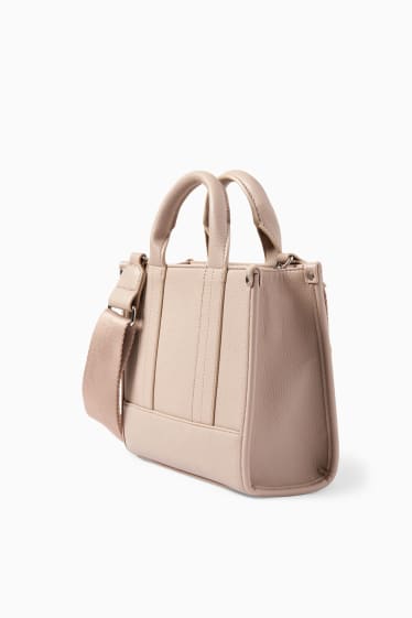 Mujer - Bolso con correa extraíble - polipiel - plateado