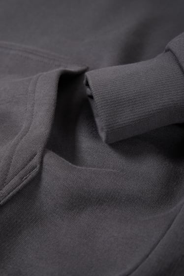 Uomo - Felpa con cappuccio - grigio scuro