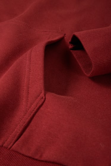 Herren - Hoodie - dunkelrot