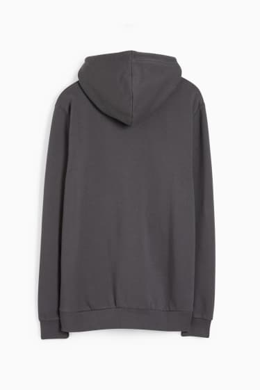 Uomo - Felpa con cappuccio - grigio scuro