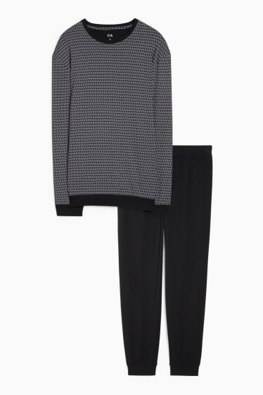 Herren - Pyjama - schwarz
