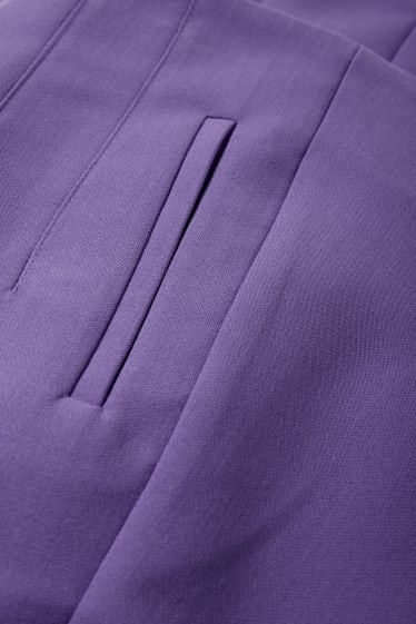 Dona - Pantalons de tela - high waist - regular fit - violeta