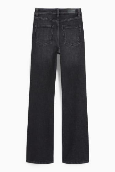 Tieners & jongvolwassenen - CLOCKHOUSE - flared jeans - high waist - LYCRA® - zwart
