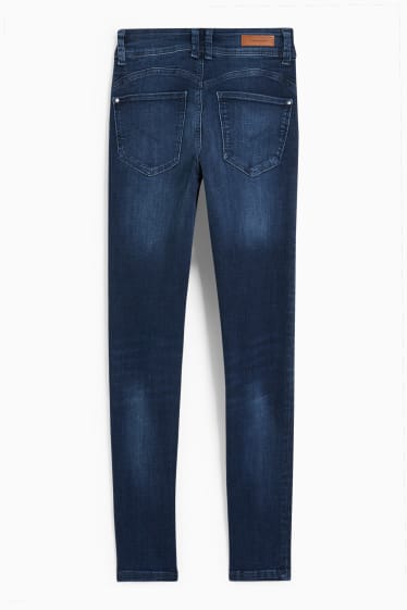 Femmes - CLOCKHOUSE - skinny jean - mid waist - effet push-up - jean bleu