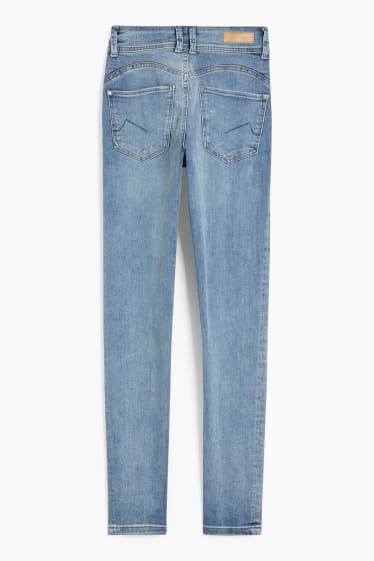 Teens & Twens - CLOCKHOUSE - Skinny Jeans - Mid Waist - Push-up-Effekt - helljeansblau