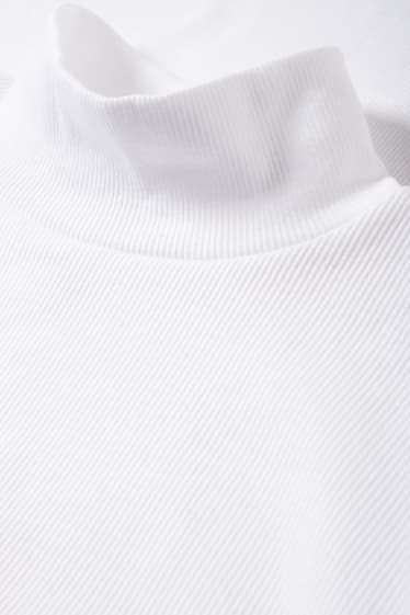 Mujer - Camiseta básica de manga larga - blanco