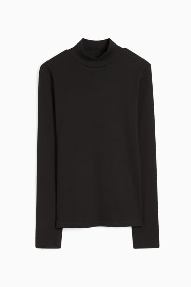 Dames - Basic longsleeve - zwart