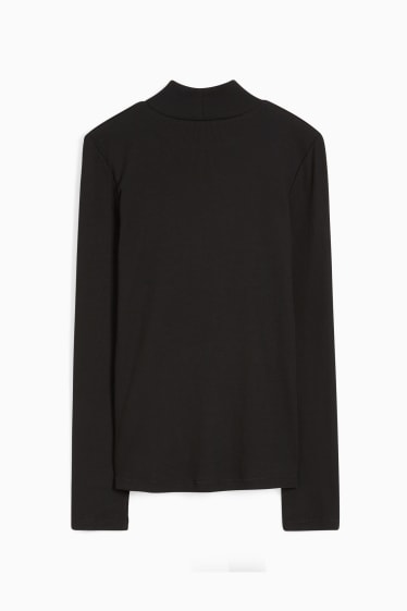 Dames - Basic longsleeve - zwart