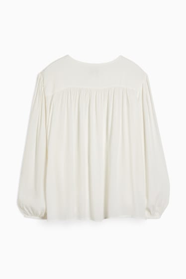 Donna - Blusa - bianco crema