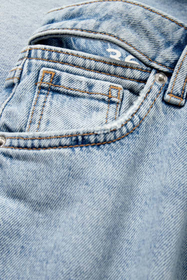 Women - CLOCKHOUSE - straight jeans - high waist - denim-light blue