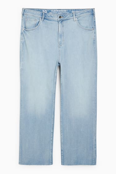 Damen - CLOCKHOUSE - Straight Jeans - High Waist - helljeansblau