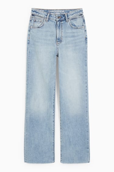 Tieners & jongvolwassenen - CLOCKHOUSE - straight jeans - high waist - jeanslichtblauw