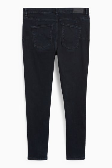 Kobiety - Skinny jeans - średni stan - dżinsy modelujące - LYCRA® - dżins-ciemnoniebieski