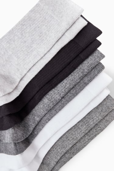 Hommes - Lot de 5 - chaussettes de tennis - gris