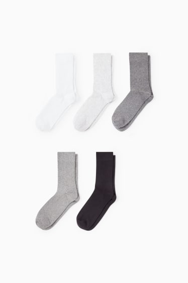 Herren - Multipack 5er - Tennissocken - grau