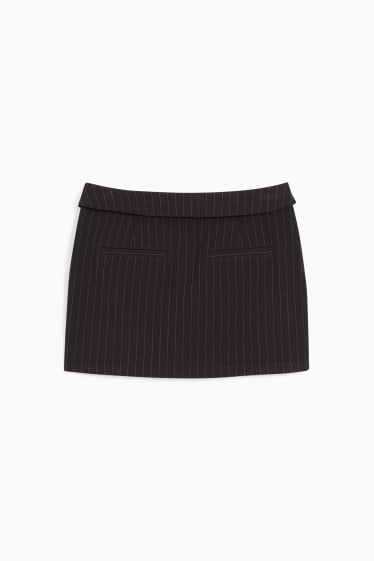 Teens & young adults - CLOCKHOUSE - mini skirt - pinstripes - black