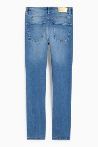 Dámské - Slim jeans - mid waist - tvarující džíny - LYCRA® - džíny - světle modré