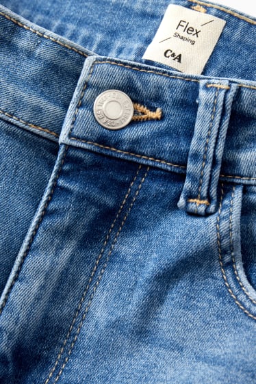 Dámské - Slim jeans - mid waist - tvarující džíny - LYCRA® - džíny - světle modré