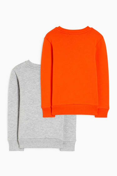 Enfants garçons - Lot de 2 - sweat - gris clair chiné