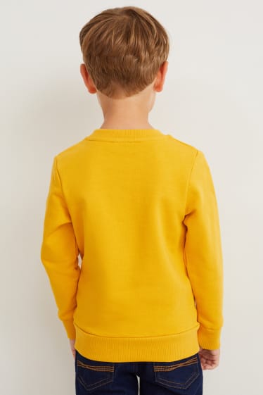 Enfants garçons - Lot de 2 - dinosaures - sweats - jaune