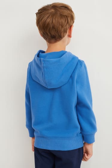 Niños - Sudadera con cremallera y capucha - genderless - azul