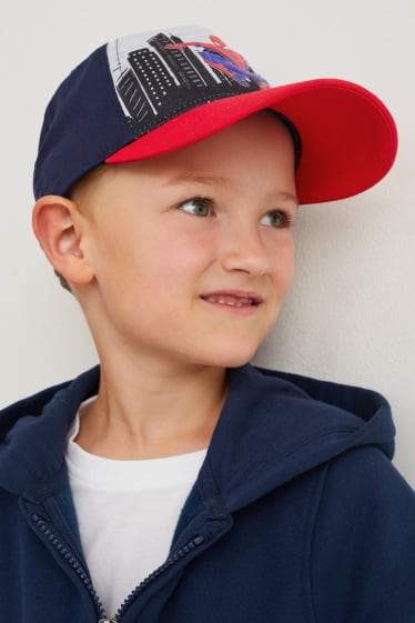 Enfants garçons - Spider-Man - casquette de baseball - bleu foncé