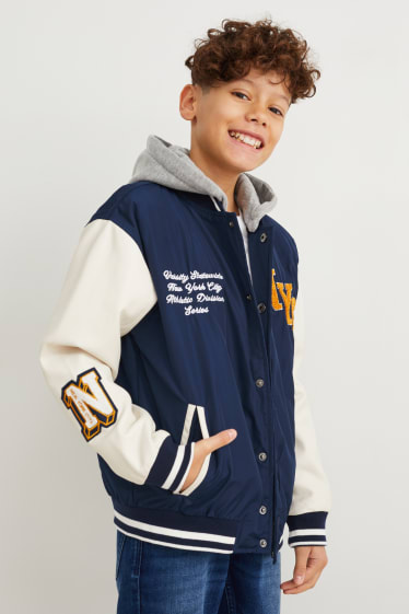 Children - Jacket with hood - dark blue