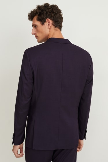 Pánské - Oblekové sako - slim fit - Flex - stretch  - fialová