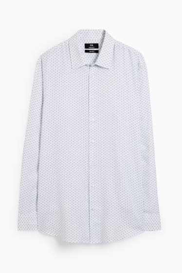 Men - Business shirt - regular fit - Kent collar - easy-iron - white
