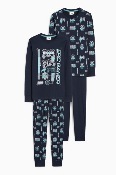 Children Boys - Multipack of 2 - pyjamas - 4 piece - dark blue