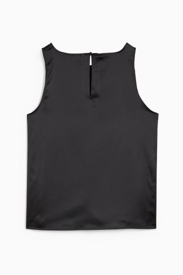 Femmes - Haut en satin - noir