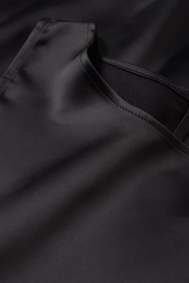 Femmes - Haut en satin - noir
