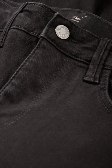 Dames - Slim jeans - mid waist - shaping effect - LYCRA® - zwart