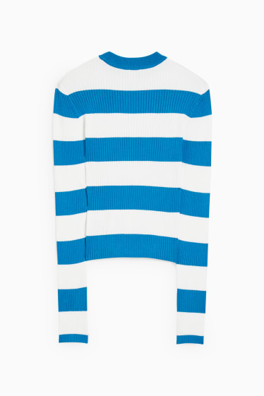 Women - CLOCKHOUSE - jumper - striped - blue / white