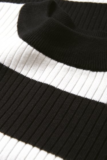Femmes - CLOCKHOUSE - pull - à rayures - noir / blanc