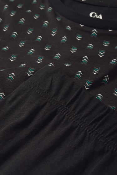 Herren - Pyjama - schwarz