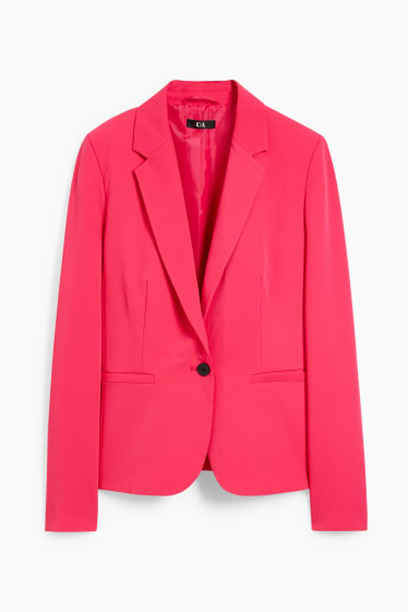 Dames - Blazer - getailleerd - fuchsiarood