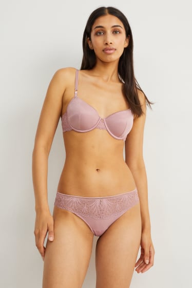 Damen - Slip - rosa