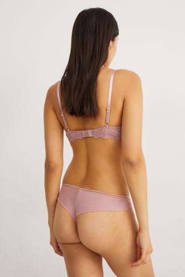 Damen - Slip - rosa