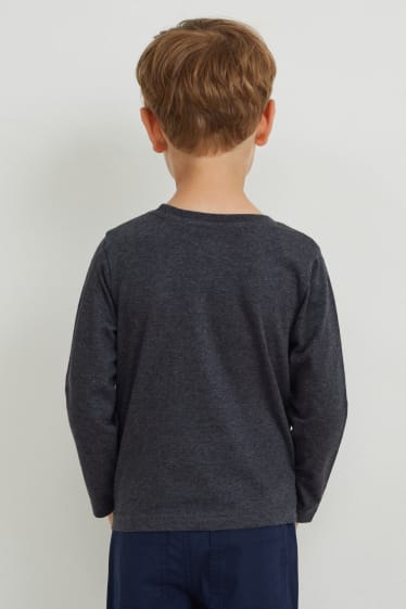Enfants garçons - Sonic - haut à manches longues - gris foncé