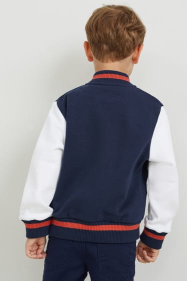 Kinder Buben - Collegejacke - dunkelblau