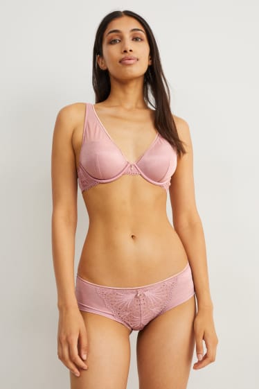 Damen - Slip - rosa