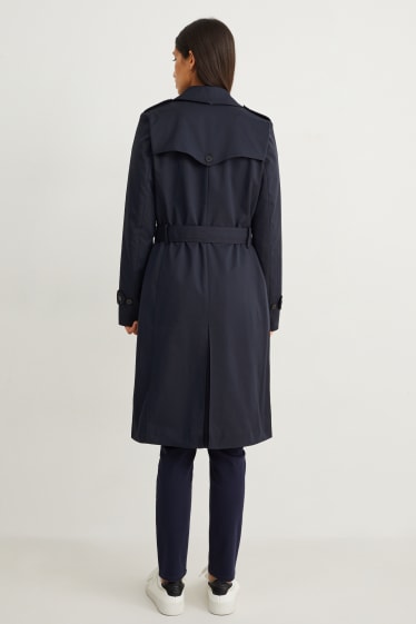 Damen - Trenchcoat - dunkelblau