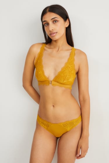 Damen - Slip - gold